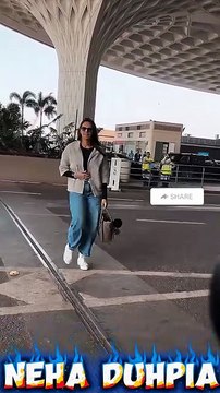 Bollywood Actress Neha Dhupia Spotted at Airport 🥰 #bollywood