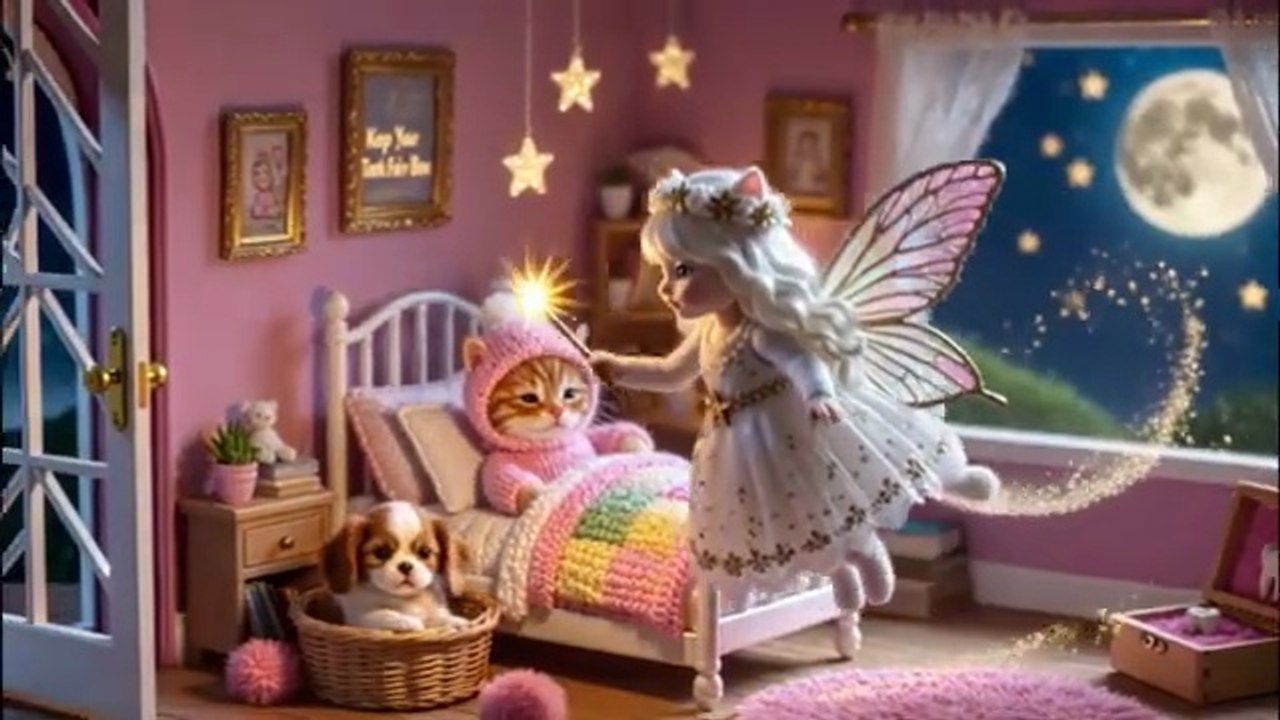 A kitten loses its first tooth and receives a magical surprise.