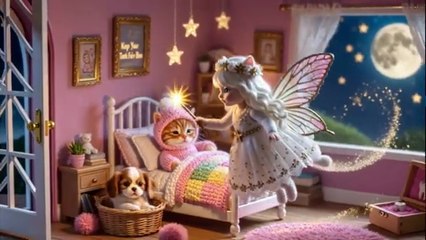 A kitten loses its first tooth and receives a magical surprise.