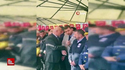 Balıkesir'de şehit cenazesinde vekiller arasında gerginlik yaşandı