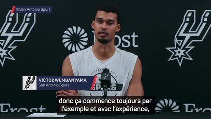 Spurs - Wembanyama : "Un leader ? Je dois être pertinent, pas celui qui crie 48 minutes"