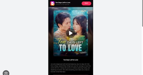 Ten Days Left to Love Chinese Drama - English Sub