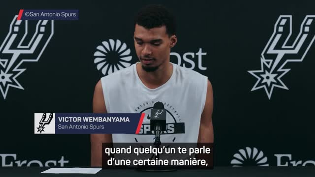 Spurs - Wembanyama : "Quand quelqu’un te parle d’une certaine manière, tu dois répondre"