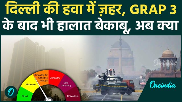 Delhi Pollution: Delhi NCR की हवा हुई जानलेवा, GRAP 3 के बाद बेहाल, AQI पहुंचा 'गंभीर' श्रेणी में