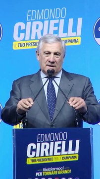 Tajani - Da Napoli - Il Palapartenope di Napoli in piedi per omaggiare Silvio Berlusconi (14.11.25)