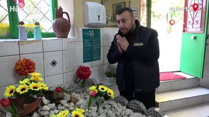 Pide salonundaki gizemli mezar müşterileri şaşırtıyor! Sırrı ortaya çıktı