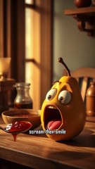 Fruits Eating Fruits | Scream Turns Into Peace #shorts #fruits #asmr #asmrvideo #challenge