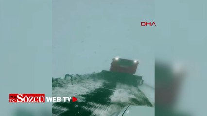 Karlıova'da kar yağışı