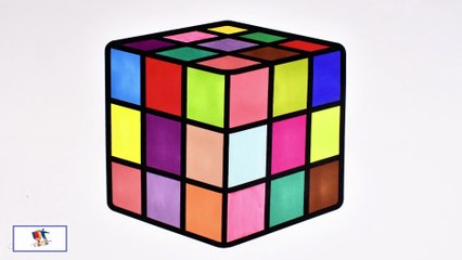 Drawing and Coloring a Rubic Cube