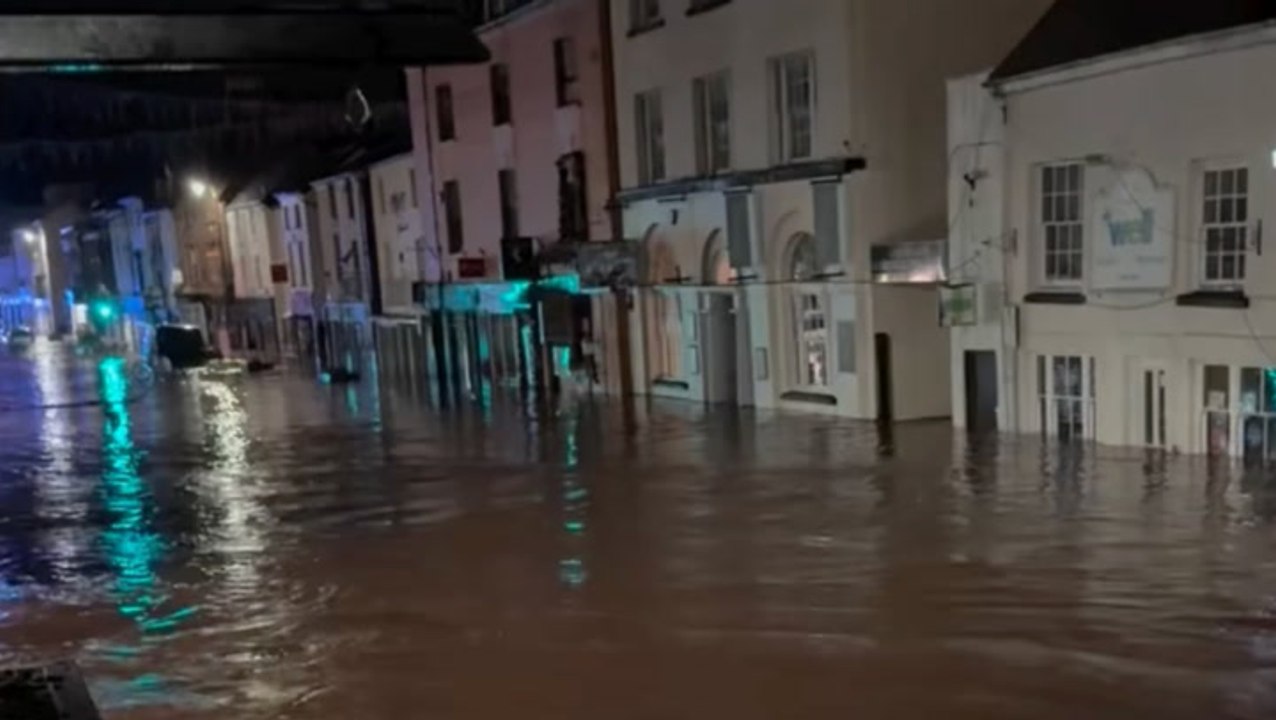 Monmouth shops left underwater as ‘major incident’ declared after severe flooding