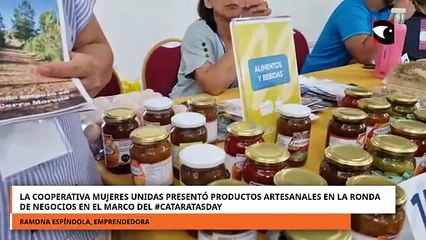 La Cooperativa Mujeres Unidas presentó productos artesanales en la ronda de negocios