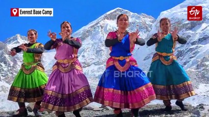 Kolhapur Dancers Perform Bharatanatyam At Everest Base Camp