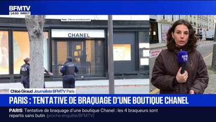 Une tentative de braquage d'une boutique Chanel à Paris, les suspects en fuite