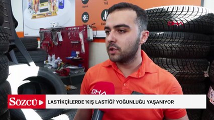 Lastikçilerde 'Kış Lastiği' Yoğunluğu Yaşanıyor
