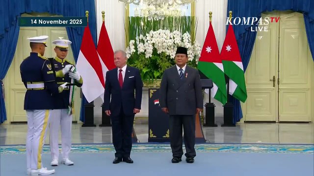 Presiden Prabowo Terima Penghargaan Order of The Renaissance dari Raja Yordania