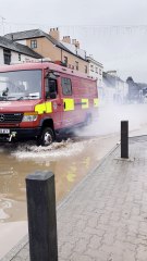 Emergency services at Monmouth floods