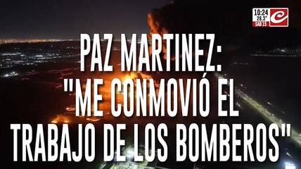 Paz Martínez en Crónica: "Pensamos que se con caía la casa encima"