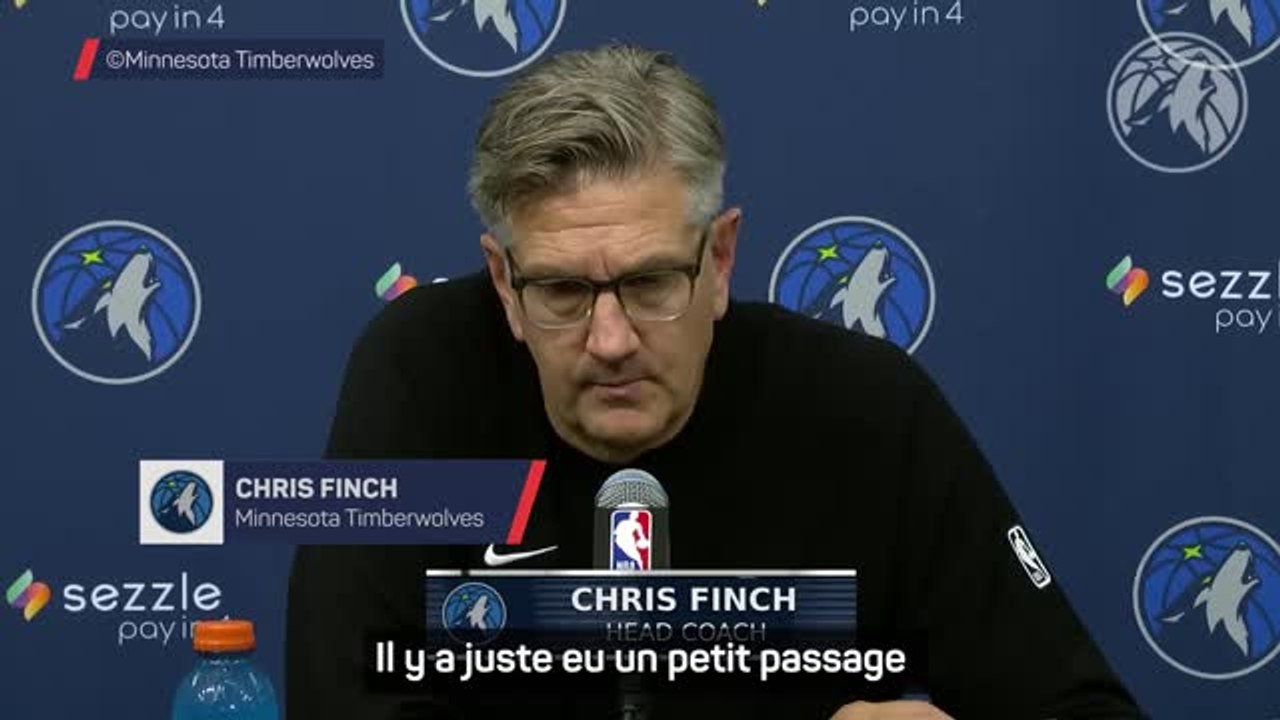 Timberwolves - Chris Finch salue la justesse de Rudy Gobert