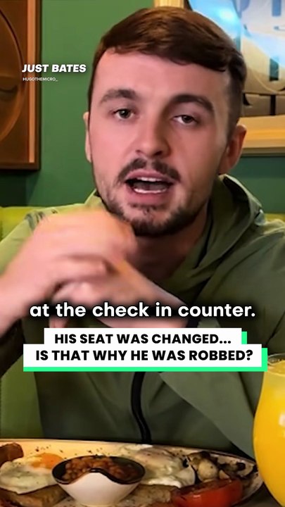 He was stuck on a plane with a thief 😳