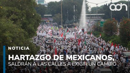 Hartos de la violencia y la corrupción los mexicanos salen a las calles para exigir un cambio