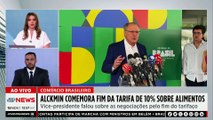Alckmin sobre tarifaço: “Medida de retirar 10% foi positiva e correta”; Elias Tavares analisa