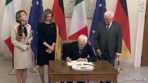 Mattarella a palazzo Bellevue incontra Steinmeier