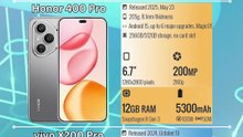 Honor 500 Pro vs Honor 400 Pro vs vivo X200 Pro