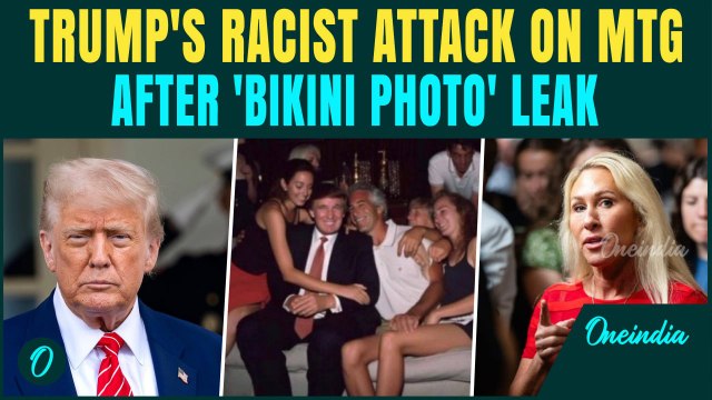 Trump Hits Back at MTG After Epstein 'BIKINI GIRLS' Leak |Greene Stun By Trump's “Racist Attack”