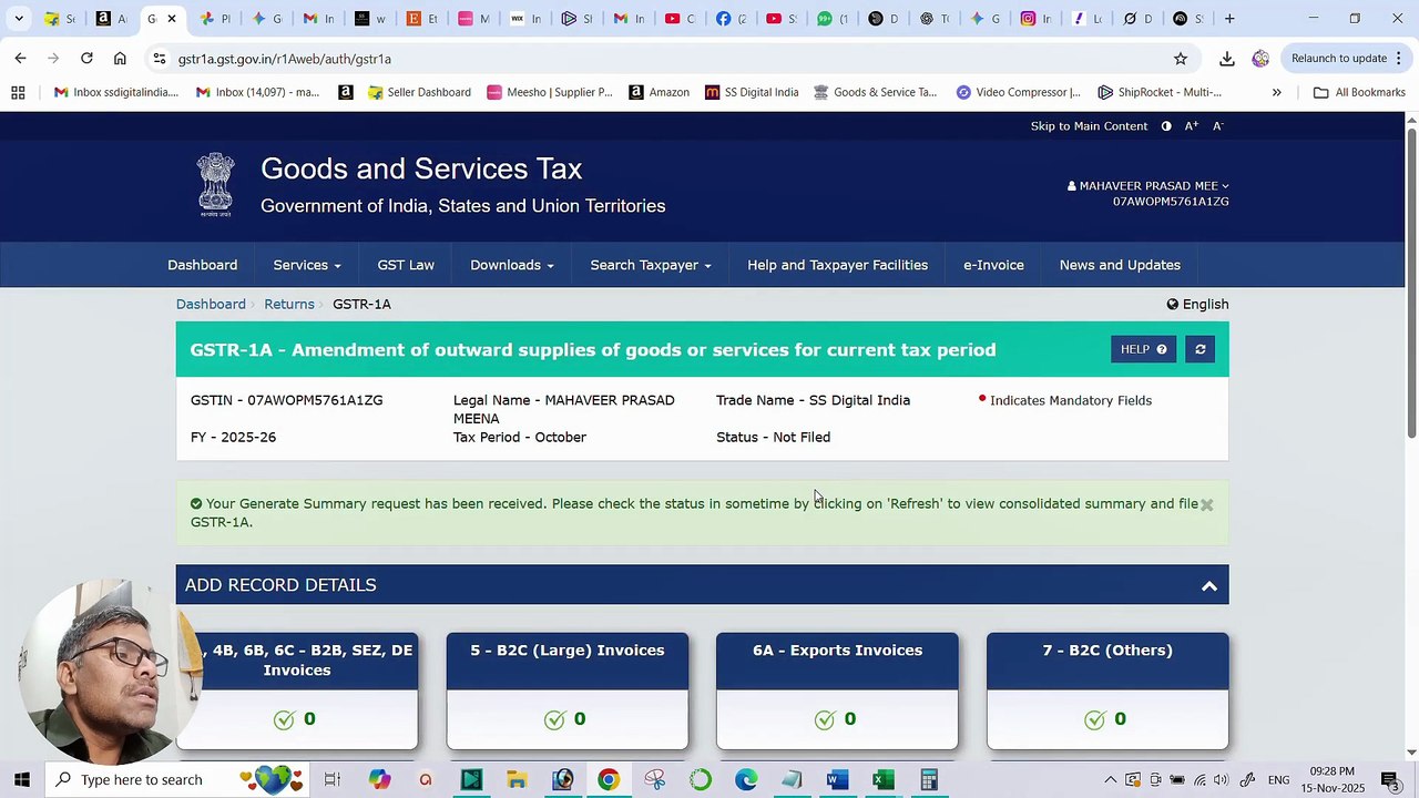 GSTR-1A Amendment Guidelines _ पूरा Step-by-Step Process हिंदी में