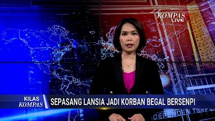 Terekam CCTV! Sepasang Lansia Jadi Sasaran Begal, Korban Ditodong Sajam dan Pistol