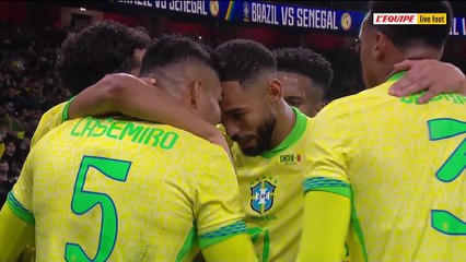 Le but de Casemiro avec le Brésil - Foot - Amical