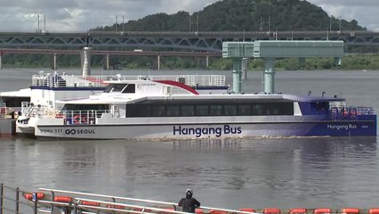 한강버스 강바닥에 걸려 멈춰...승객 80여 명 구조 / YTN