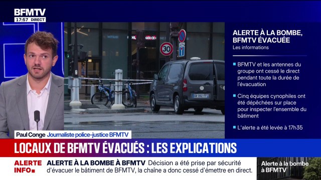 Les locaux de RMC-BFM évacués après une alerte à la bombe: les explications