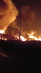 Huge fireball explosion in a Buenos Aires industrial complex is captured from land and air