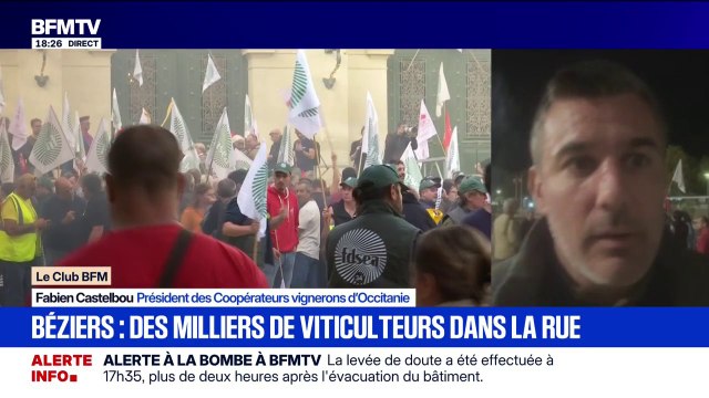 Crise viticole: On a le droit de vivre de notre métier , déclare Fabien Castelbou, président des Coopérateurs vignerons d'Occitanie