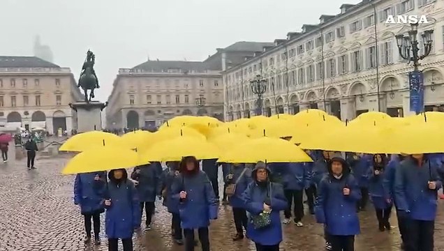 Torino, Flash Mob in onore degli Atp Finals