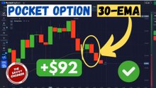 Pocket Option | 30-EMA Trading Strategy for Beginner Traders
