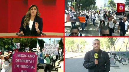 Primeros contingentes avanzan por Reforma en la marcha de la Generación Z