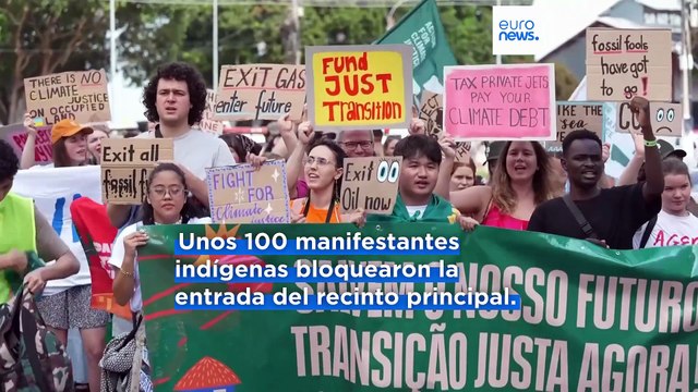 Los manifestantes contra el cambio climático exigen que se les escuche en las negociaciones de la COP30 de la ONU