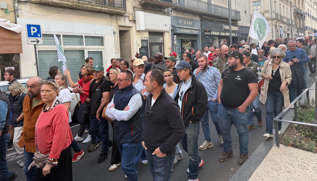 Manifestation viticulteurs Béziers