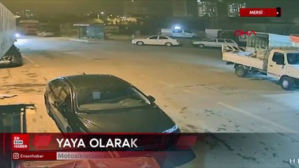 Mersin'de motosikletten düştükten sonra yaya olarak kaçtılar