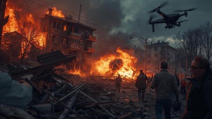 Russian Drone Strikes Slam Kharkiv Homes Overnight