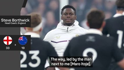 England record 'special' win over the All Blacks