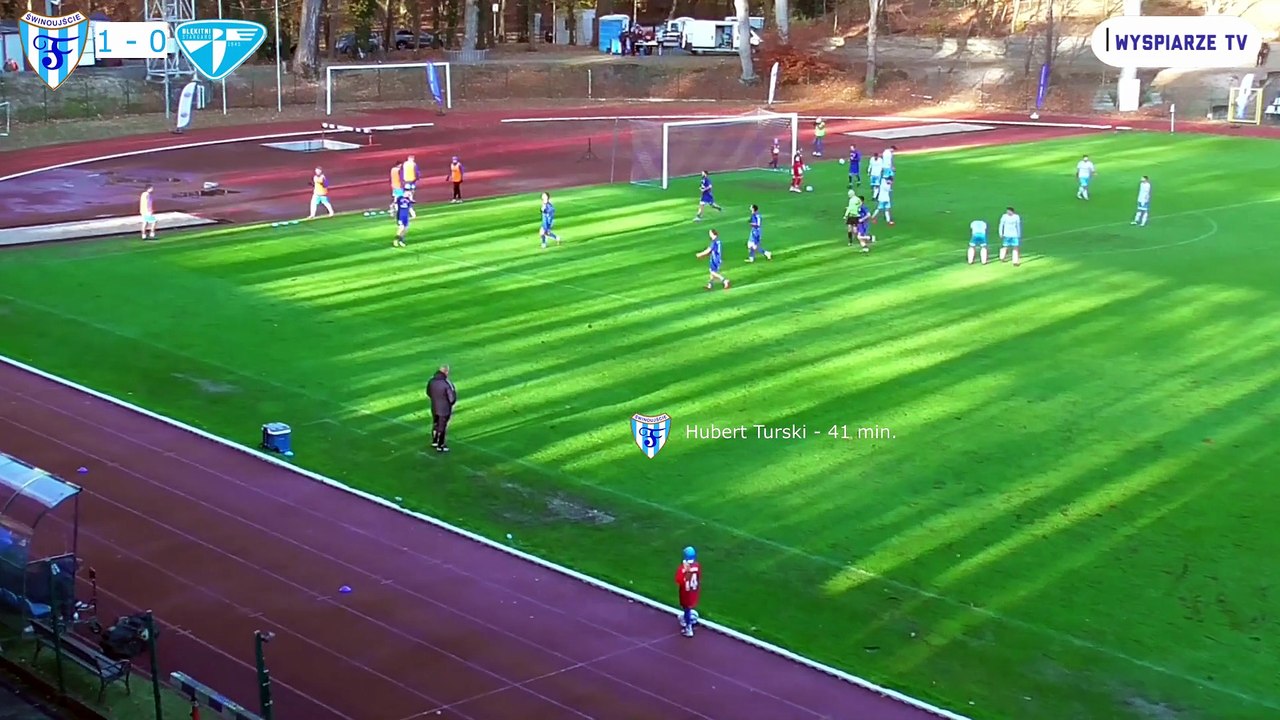 Skrót meczu Flota Świnoujście 1 - 1 ( 1 - 0 ) Błękitni Stargard