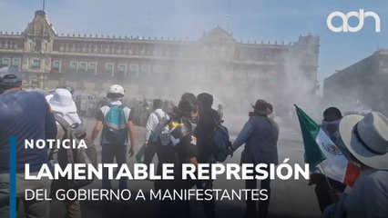 Lamentable represión de las autoridades a los manifestantes qué solo exigen sus derechos