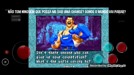 Fatal Fury 3 Franco Bash vs Bob Wilson fala de vitória do Franco Bash em português parte 1