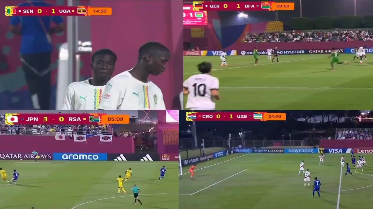 les pays qualifié Ouganda le Burkina Faso et le Japon et l'Ouzbékistan