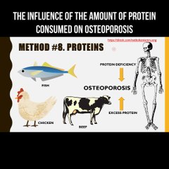 The influence of the amount of protein consumed on osteoporosis