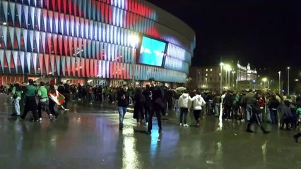 San Mamés culmina una jornada festiva en solidaridad con Palestina