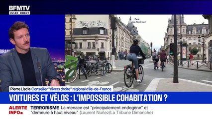 Voitures et vélos dans Paris: "Il est important de redonner un peu d'ordre et de cohérence" sur ce sujet, déclare Pierre Liscia, conseiller (Divers droite) régional d'Île-de-France